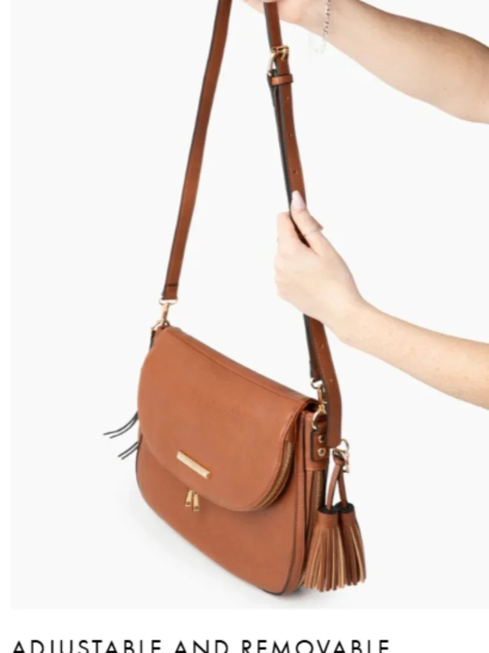 Poppy & Peonies Downtown Crossbody – Chestnut - Picture 14 of 14